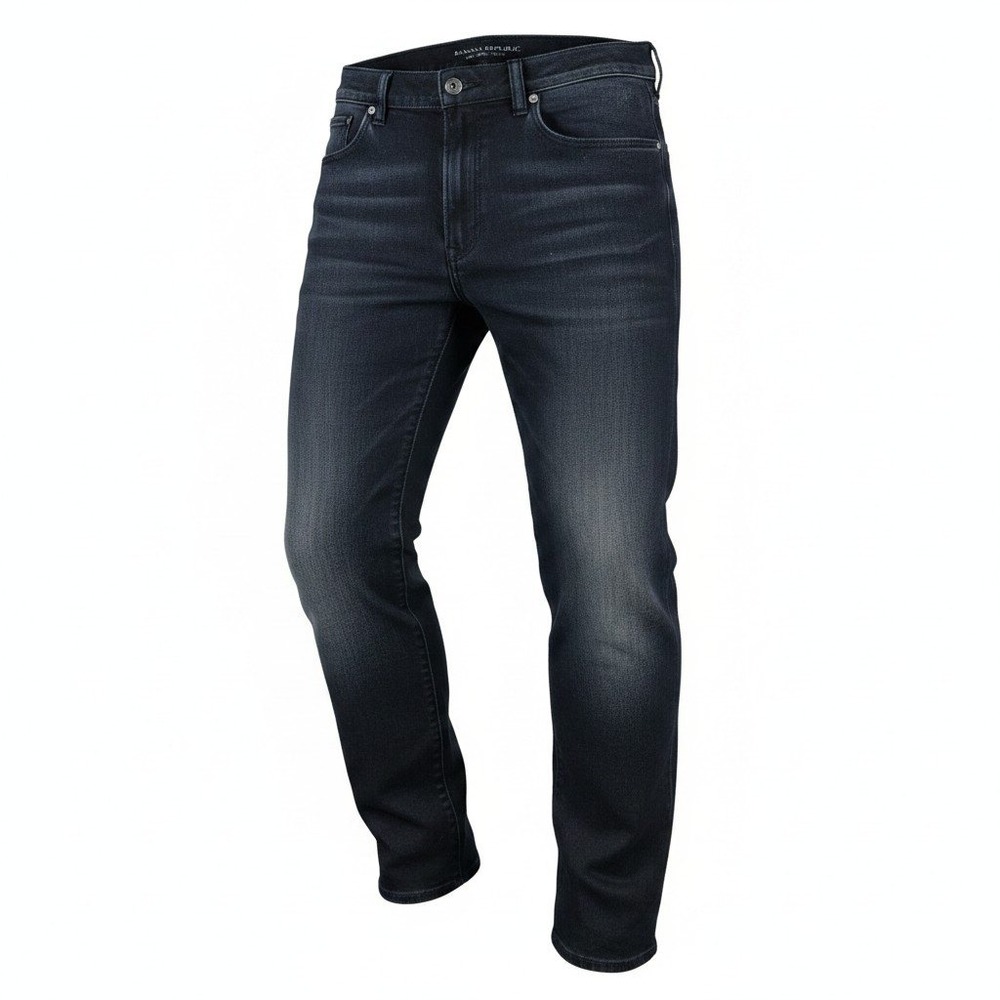 Banana Republic Mens The Traveler Utility Slim Jeans Dark Wash Black Size 32-30
